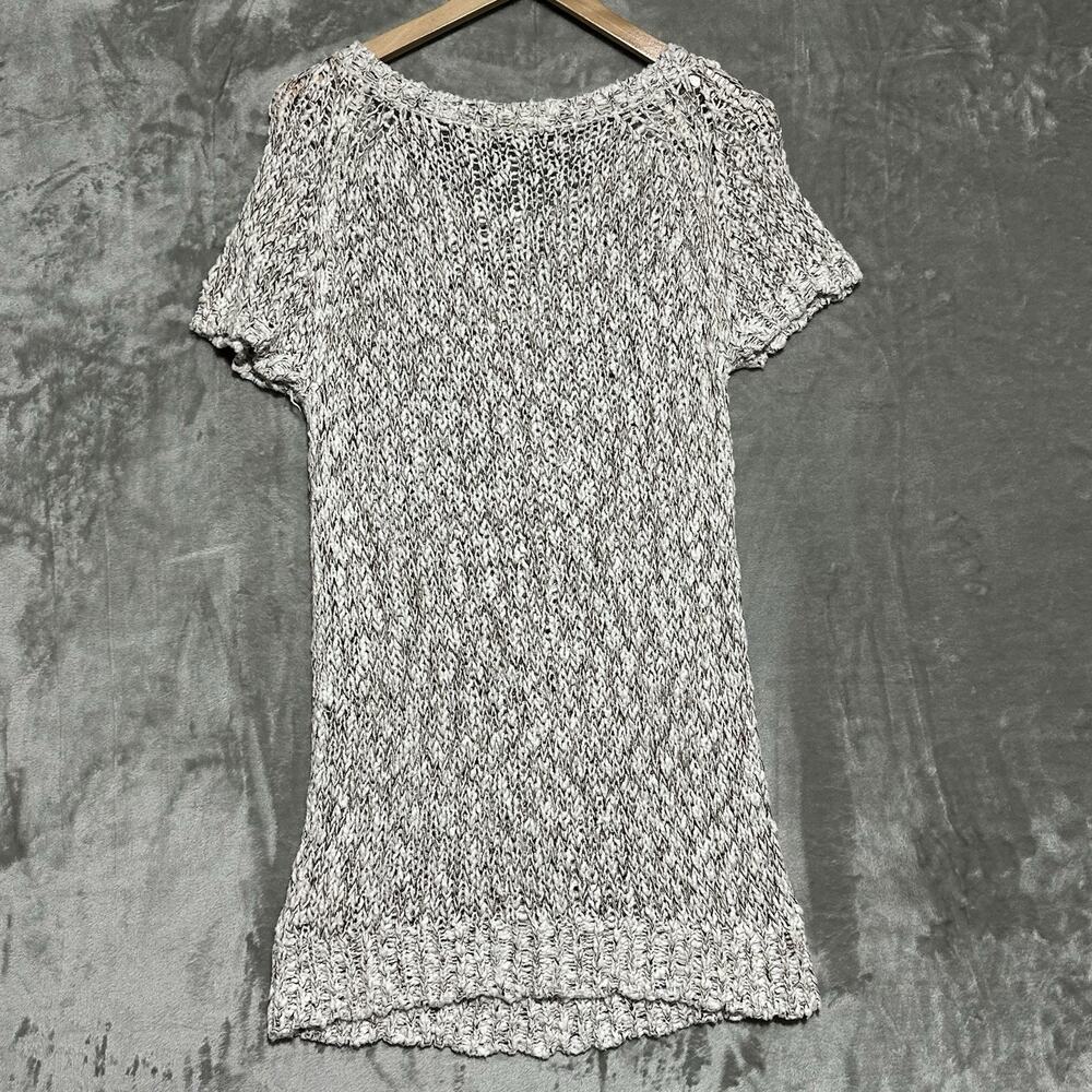 Anthropologie Moth Tunic Mini Dress Womens Size S White Ivory Knit Cottagecore - Picture 5 of 6